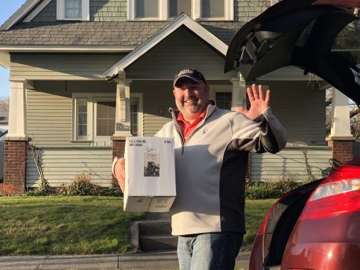 Home delivery of wine by Pete